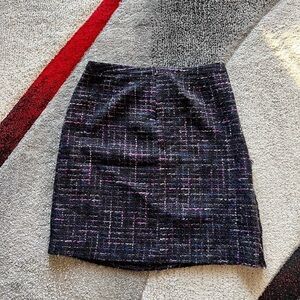 Marella Tweed Faux Wrap Pencil Skirt